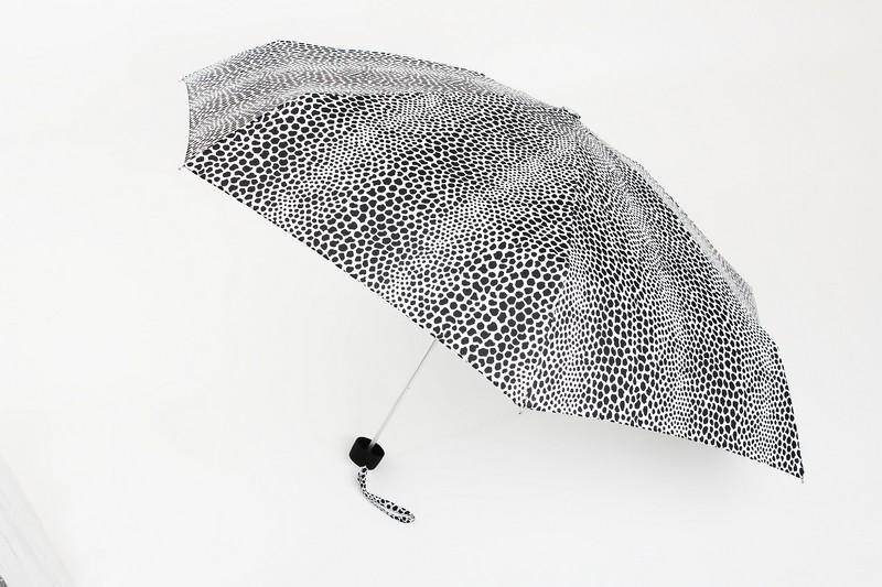Foto Paraguas plegable mini estampado piel
