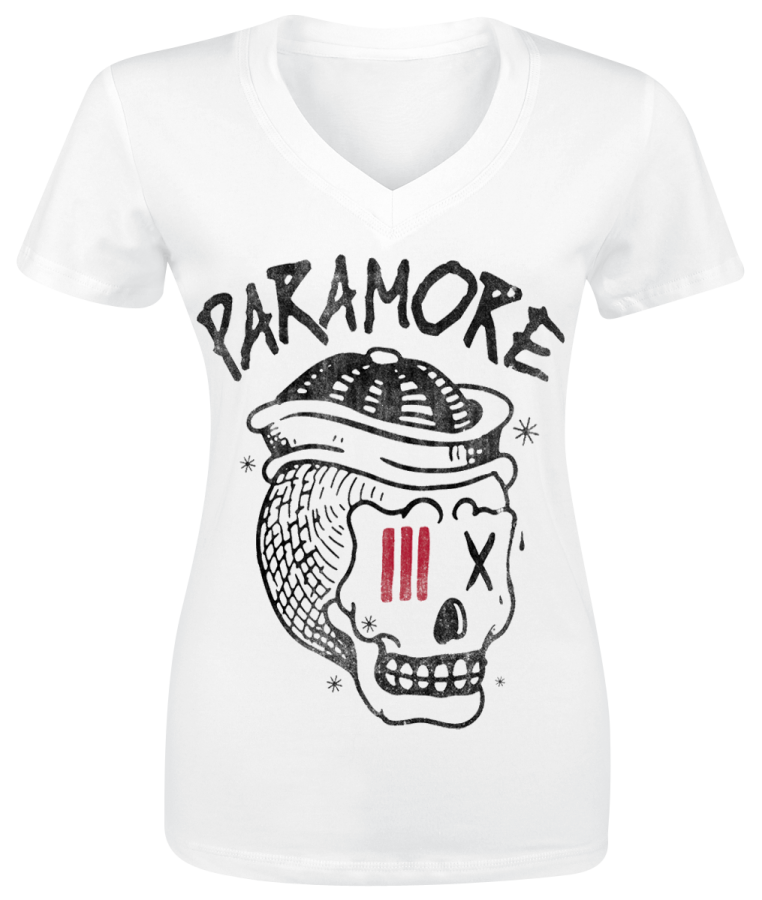 Foto Paramore: 3 Skull - Camiseta Mujer
