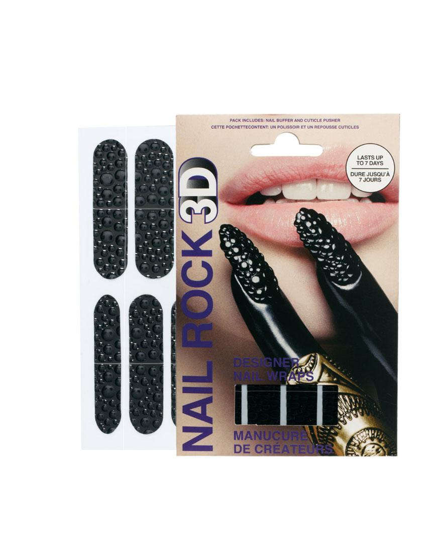 Foto Parches para uñas de diseñador en 3D de Nail Rock Doodad black