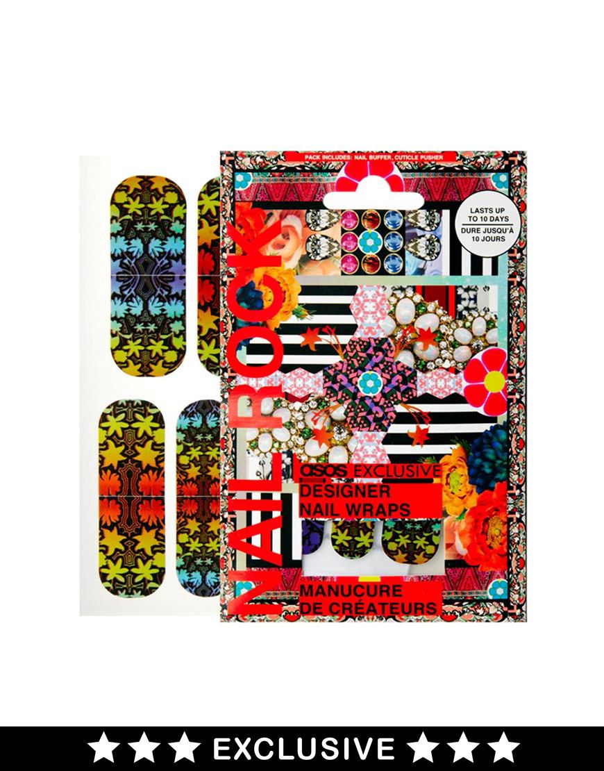 Foto Parches para uñas Floral Rainbow exclusivos para ASOS de Nail Rock...