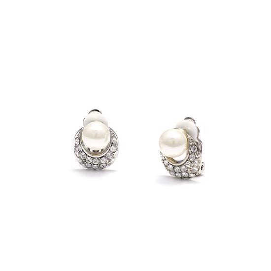 Foto Park Lane Pearl Solitaire Clip On Earrings - Gift Boxed