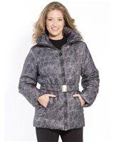 Foto Parka corta con cinturón, mujer
