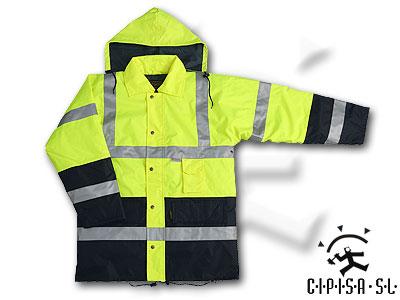 Foto Parka de alta visibilidad bicolor (Color Marillo - Azul Marino)