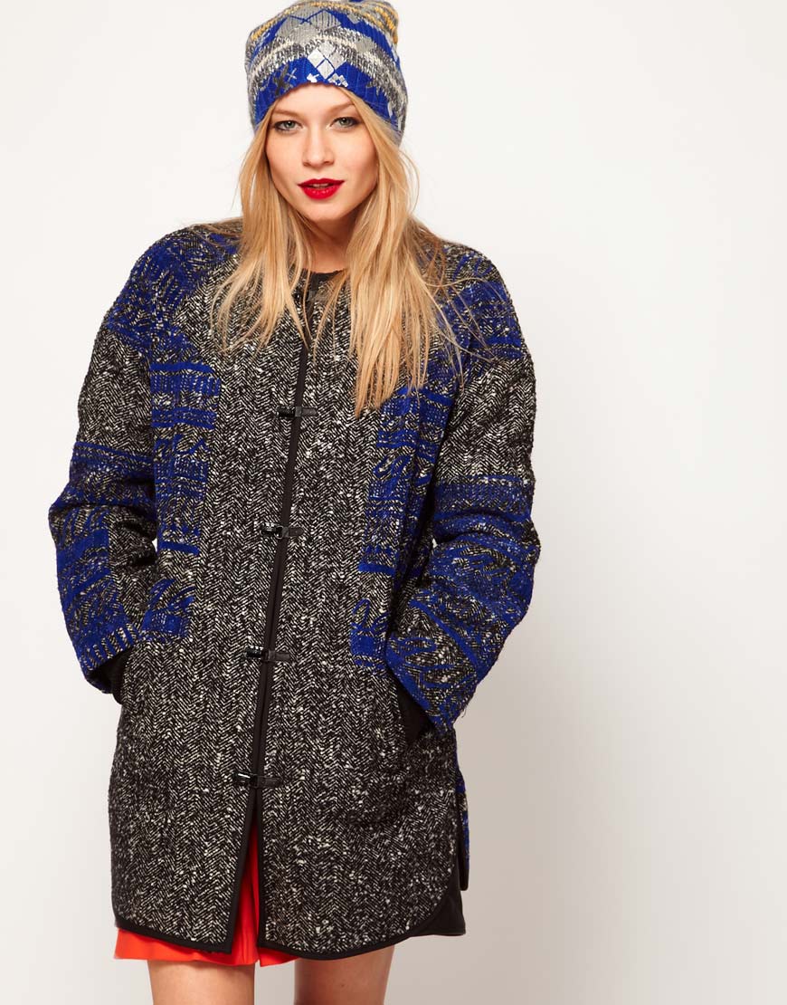 Foto Parka estampada de Lauren McCalmont For ASOS Gris