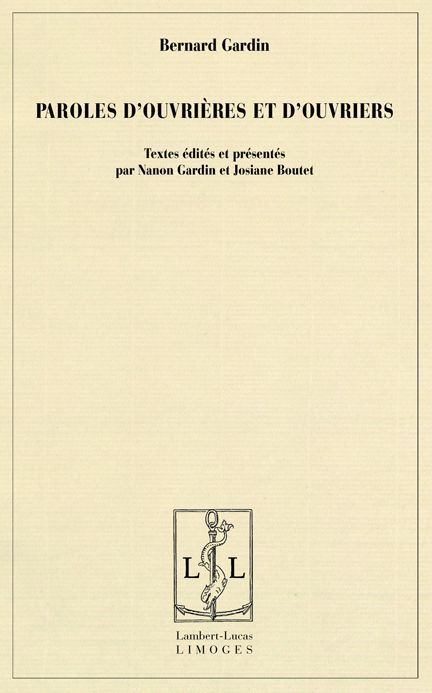Foto Paroles d'ouvrières et d'ouvriers