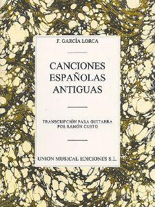 Foto Partituras Canciones españolas antiguas. guitarra de GARCIA LORCA, FED
