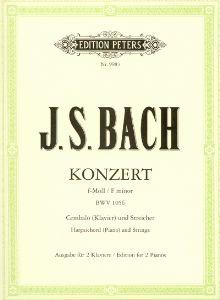 Foto Partituras Concertos n.5 f minor de BACH JOHANN SEBASTIAN