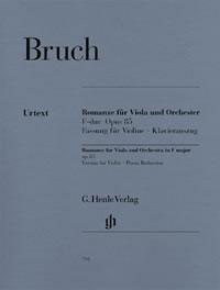 Foto Partituras Romance for viola and orchestra f major op. 85. de BRUCH, M