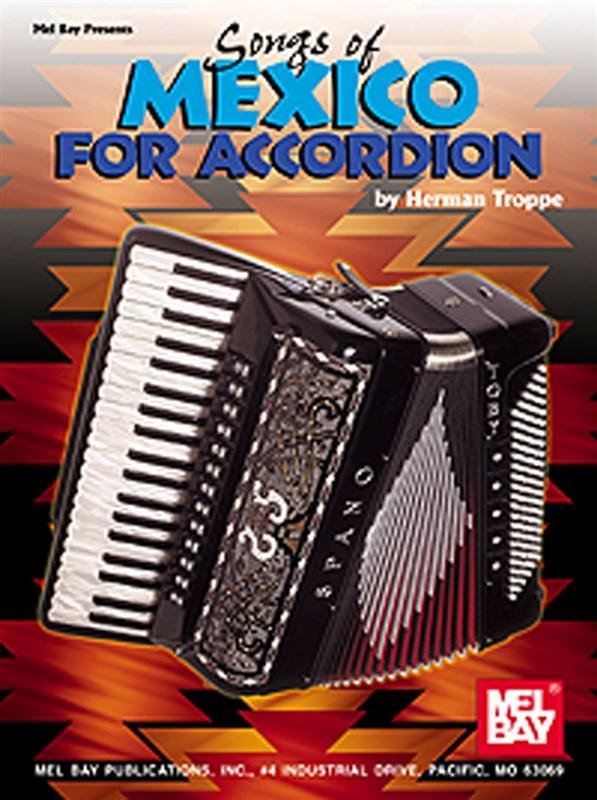 Foto Partituras Songs of mexico for accordion de N/A