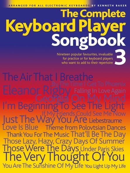 Foto Partituras The complete keyboard player: songbook 3 de BAKER, K/VARIOUS