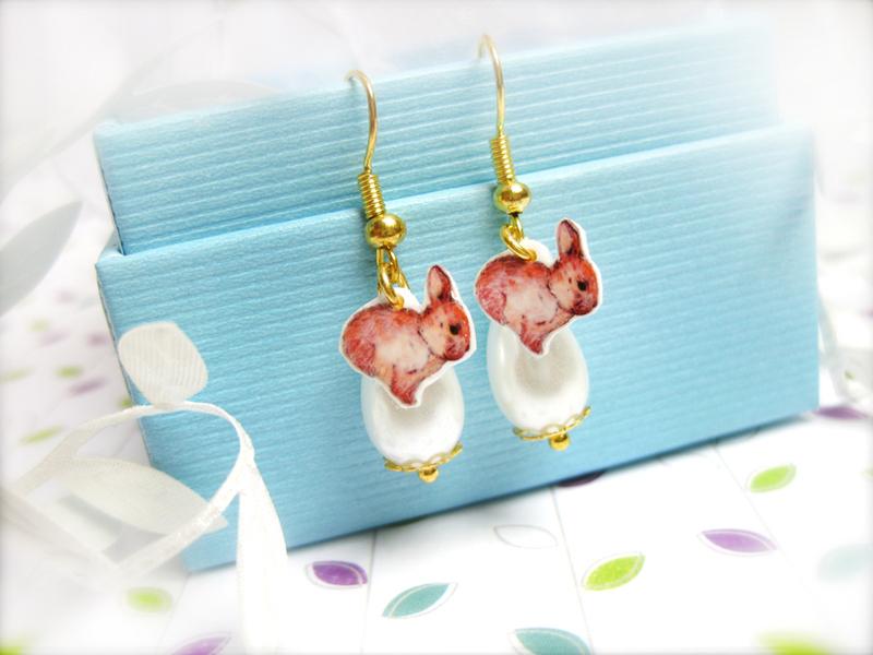 Foto Pascua! Pendientes con liebre