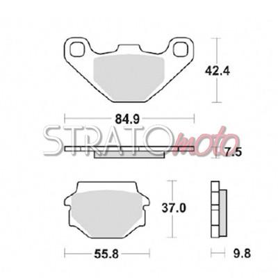 Foto Pastillas De Freno Sinterizadas Sifam S1031n Aprilia Pegaso 650- 1993-1993