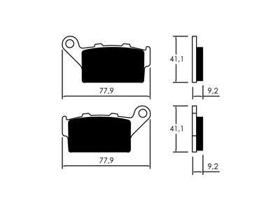 Foto Pastillas Freno Traseras Husaberg Fe E 650 01 -