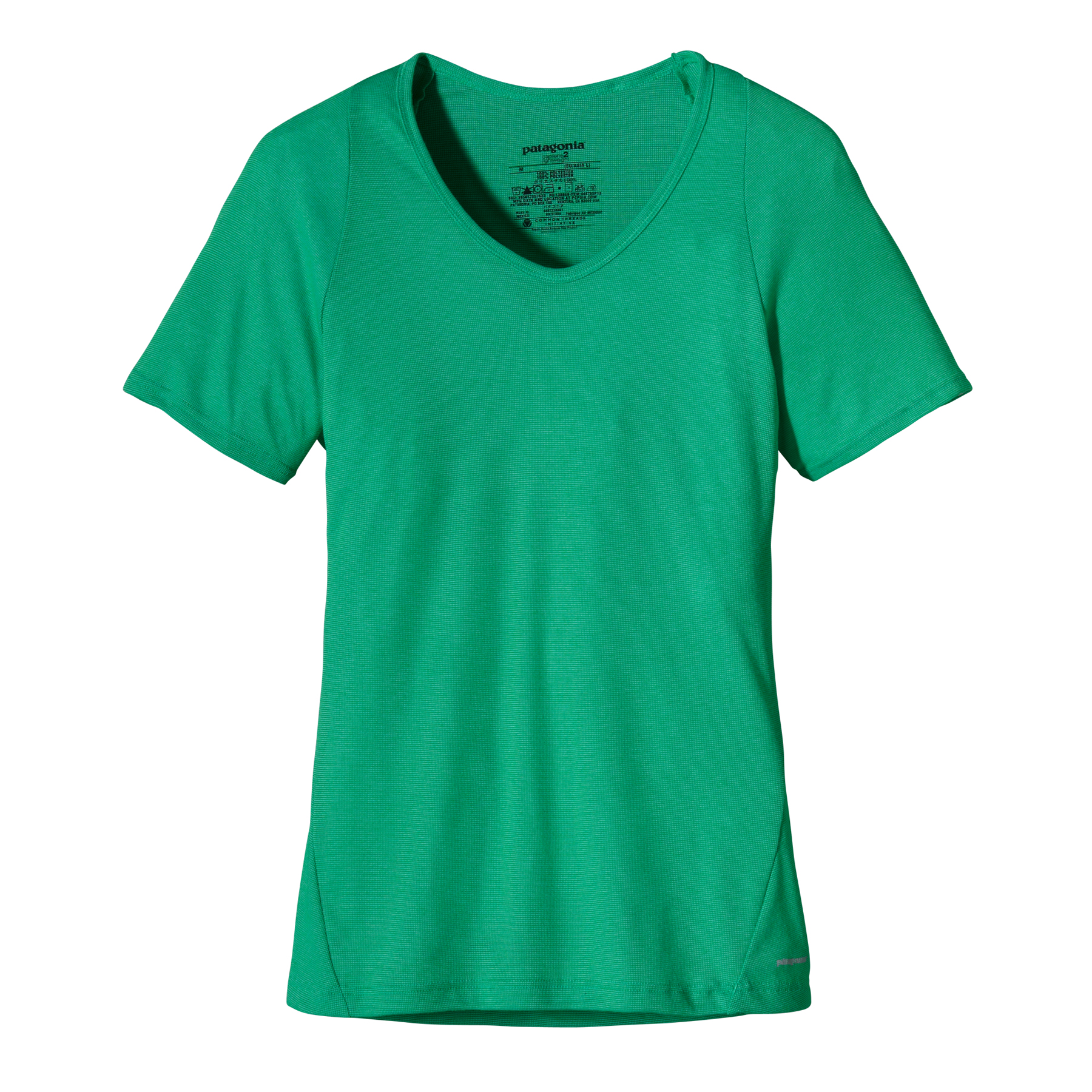 Foto Patagonia Capilene® 2 Lightweight T-Shirt Lady Brilliant Green Light Aquarium X-Dye (Modell 2013)