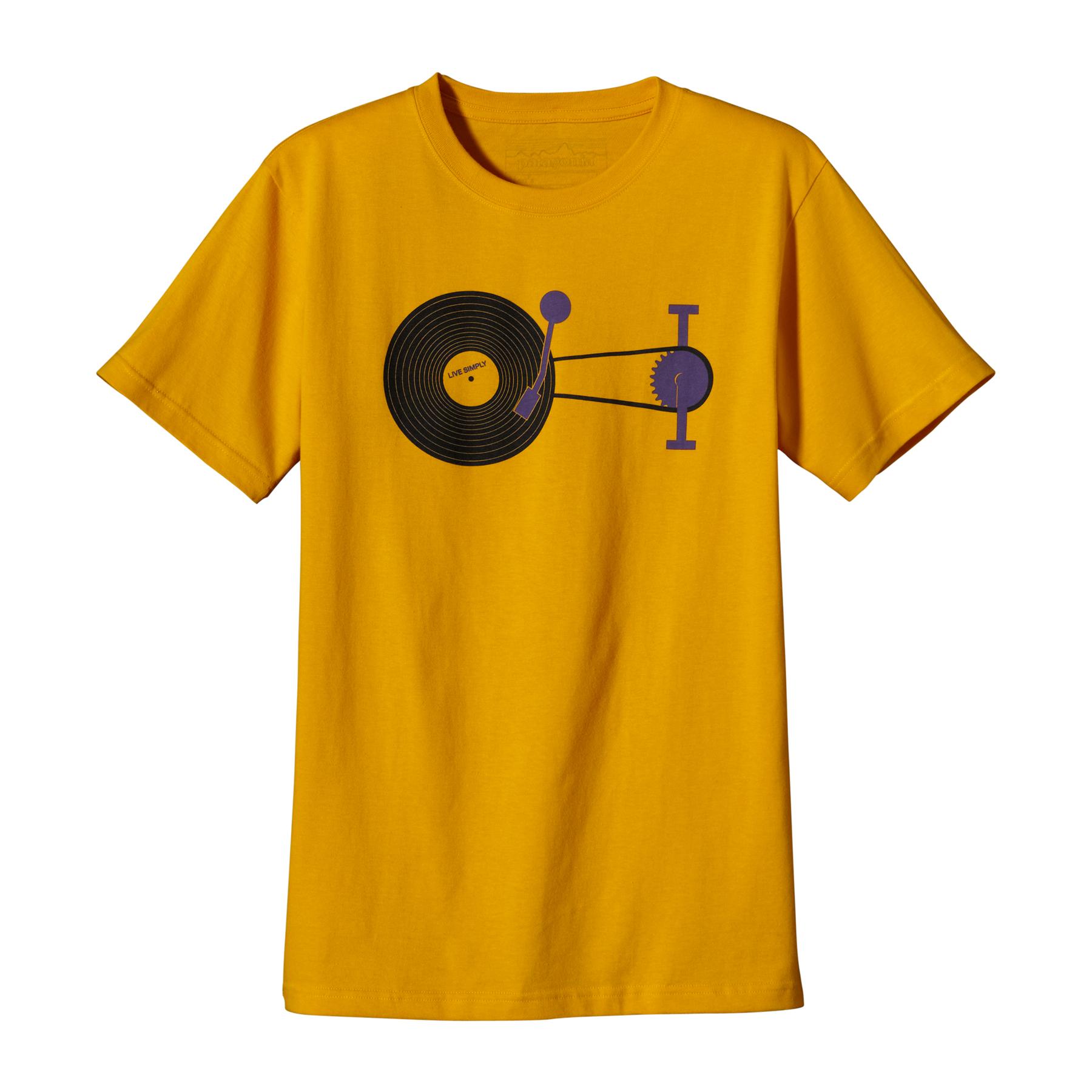 Foto Patagonia Live Simply Vinyl T-Shirt Men Tupelo Yellow (Modell 2013/2014)