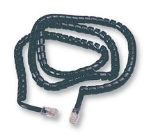 Foto Patch Lead Coiled 4way Black