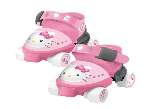 Foto Patin 18587 4 ruedas hello kitty + protecciones