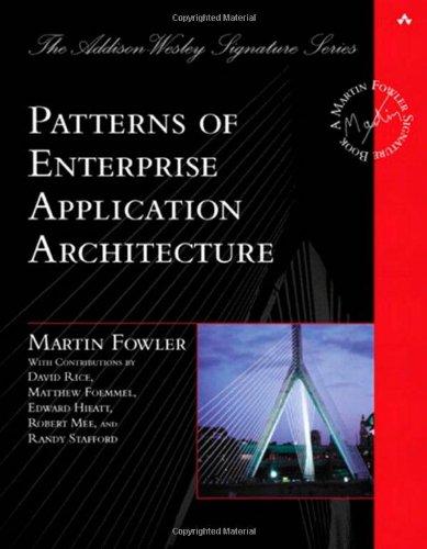 Foto Patterns of Enterprise Application Archi (Addison-Wesley Signature)