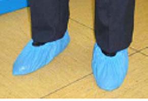 Foto Patucos Piscina (Cubrezapatos plástico en color azul Gofrado) 100 uds