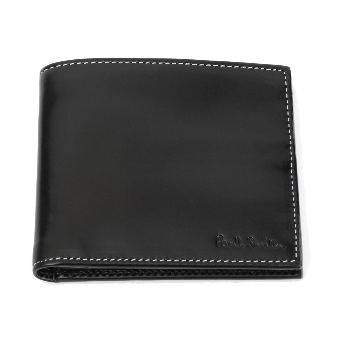 Foto Paul Smith Black Leather Stripe Piping Wallet