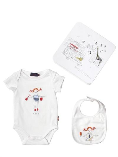Foto paul smith junior set de regalo mameluco y babero