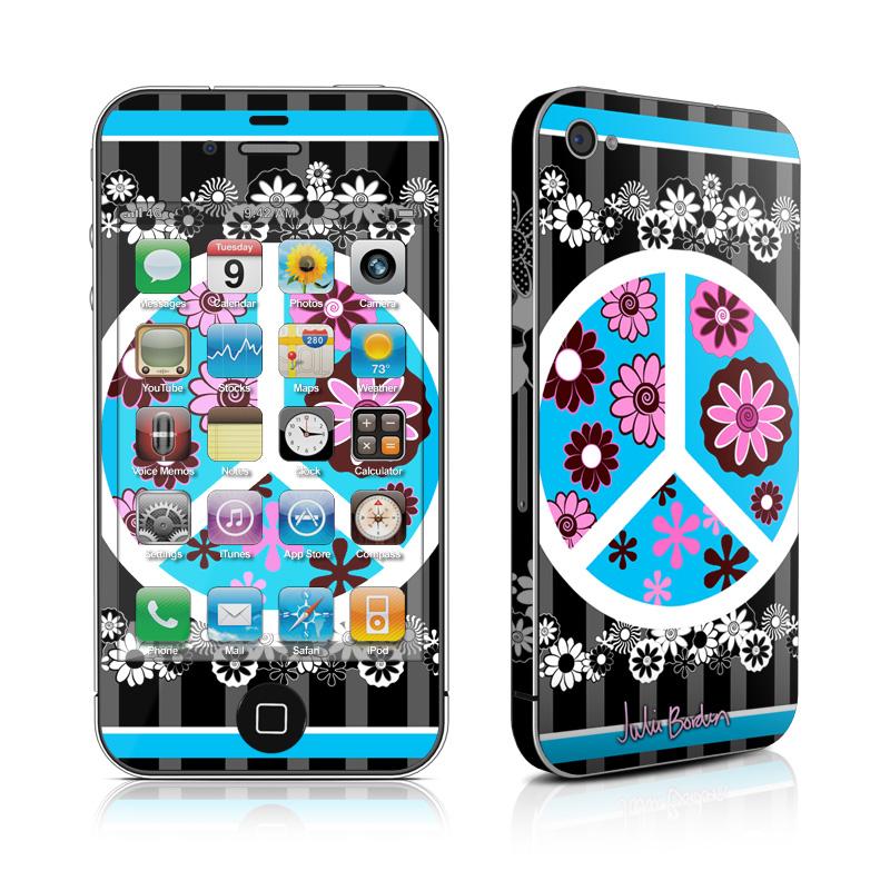 Foto Pegatina Skin iPhone 4/4s Flor de Paz