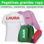 Foto pegatinas para ropa: grandes y de planchar
