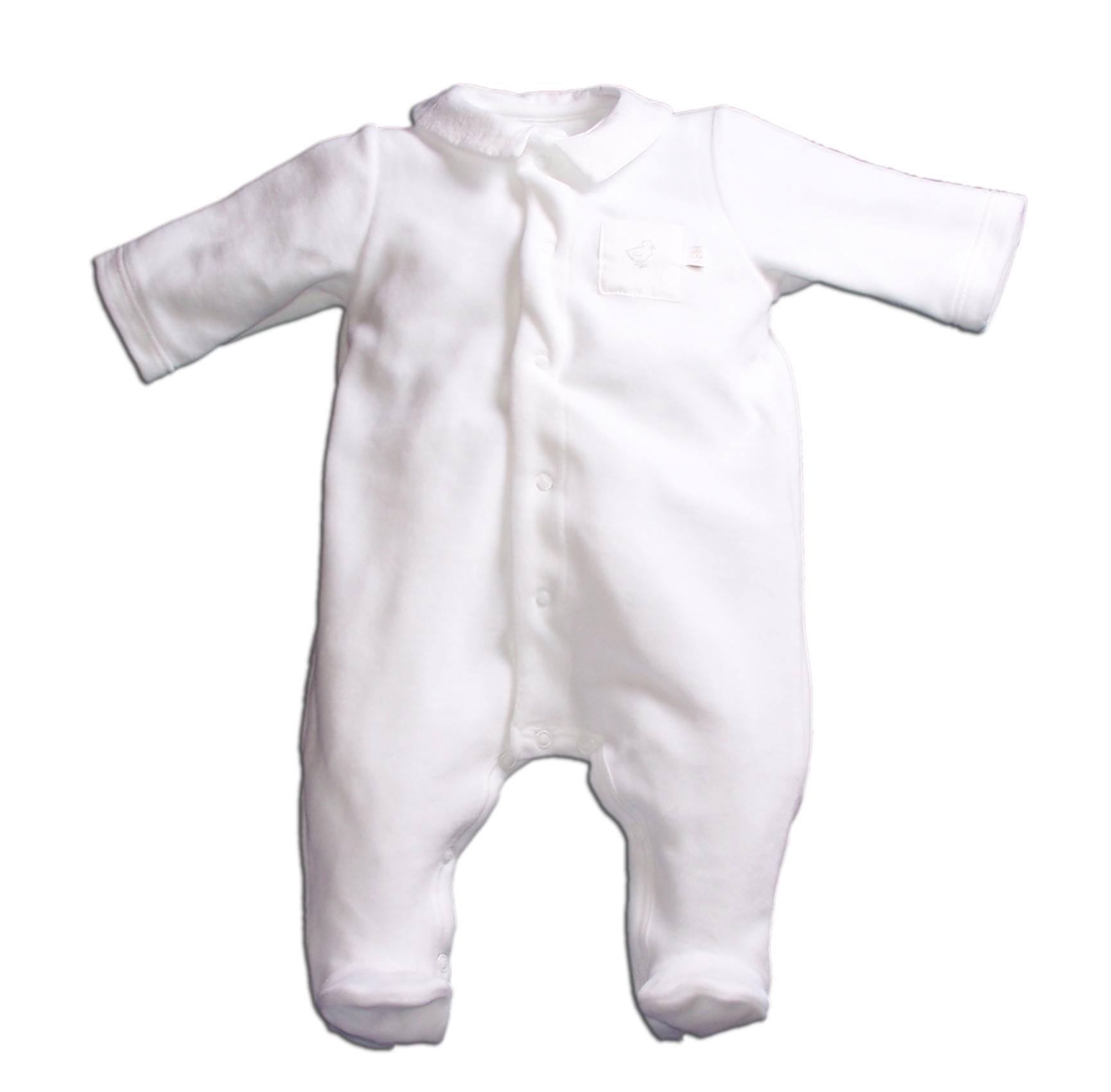 Foto Pelele blanco con cuellos de Petit Bateau 6 meses
