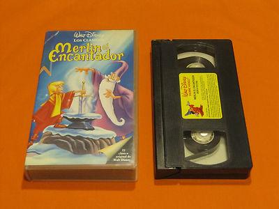 Foto Pelicula Vhs Merlin El Encantador Clasico Walt Disney Unifico Envios