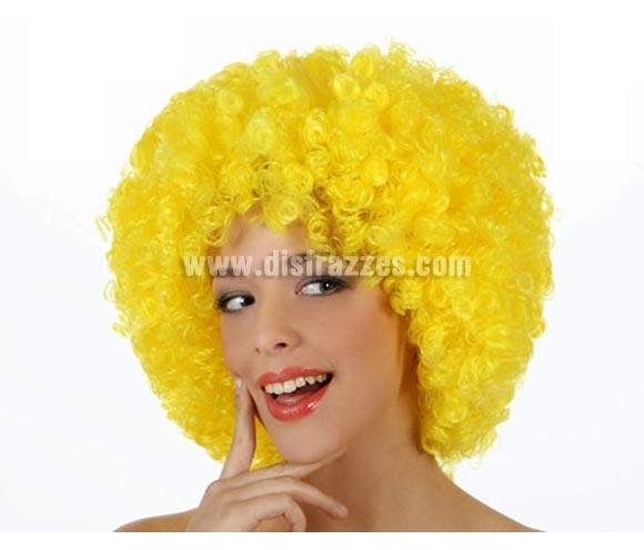 Foto Peluca Afro amarilla de 35 cm