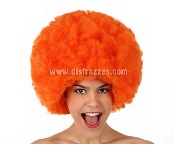 Foto Peluca Afro de Hippie naranja de 40 cm