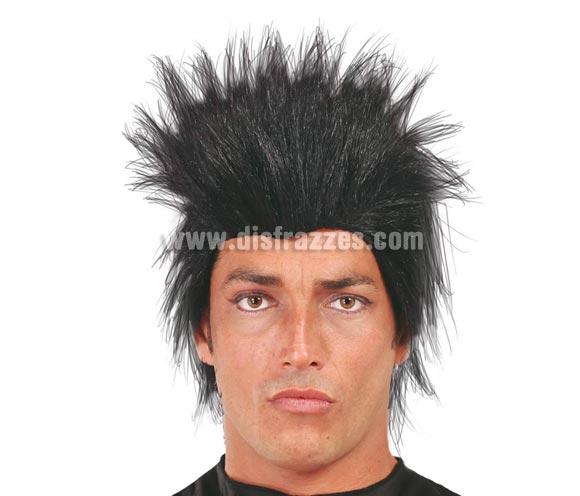 Foto Peluca Punk negra de hombre