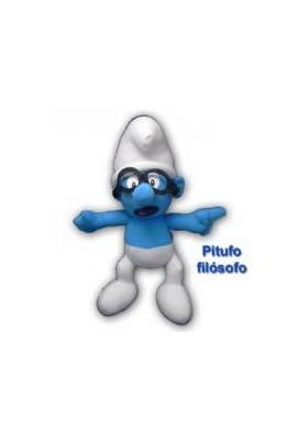 Foto Peluche los pitufos pitufo sabio 28 cm