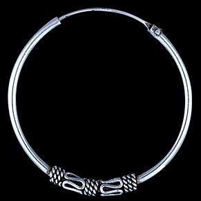 Foto Pendientes de plata, aros 2x24