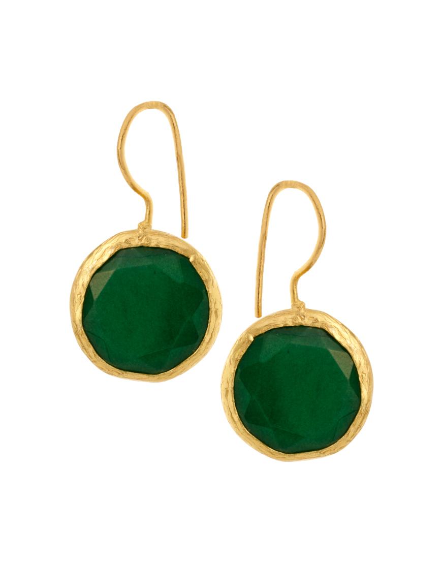 Foto Pendientes largos redondos de Ottoman Hands Verde