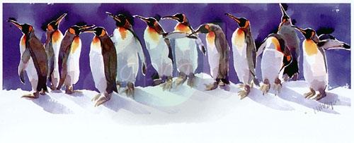 Foto Penguin Parade by Mary Ann Rogers