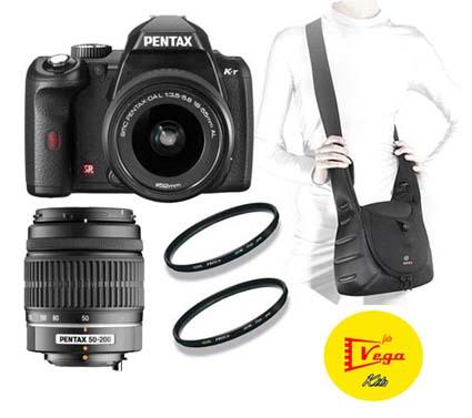 Foto Pentax KR Negra Kit Duo II