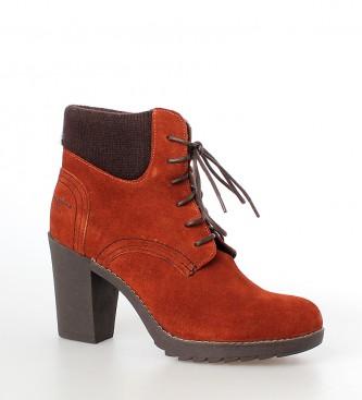 Foto Pepe jeans. Botines de ante Oxford teja-Altura tacon de 9cm-