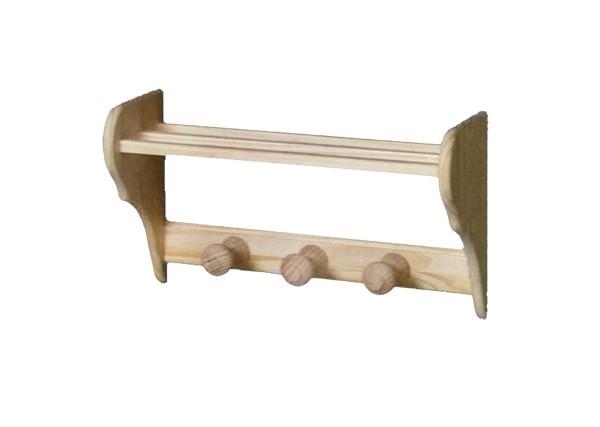 Foto Percha de colgar 3 pomos sombrerero