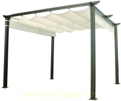 Foto Pergola Cenador Deluxe 3x3 Blanco