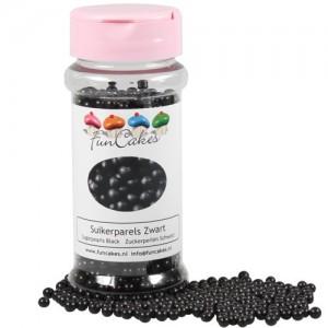 Foto Perlas de azúcar negras brillantes 80 gr
