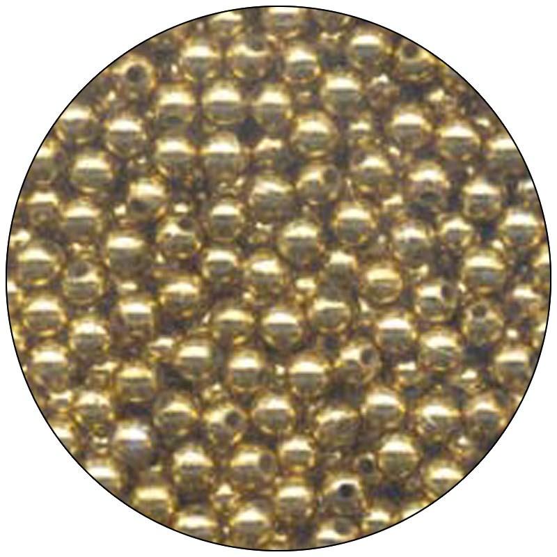 Foto perlas flashmer dorada - pequeña bolsa de 1000 3mm
