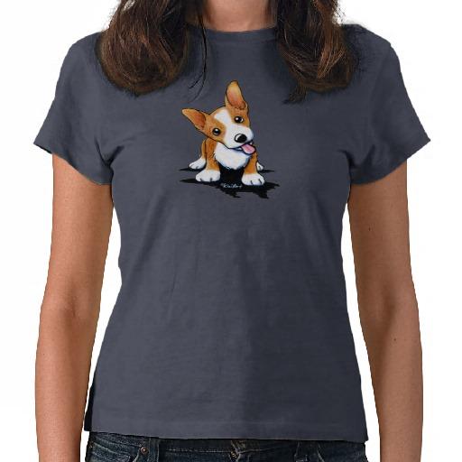 Foto Perrito curioso del Corgi Camisetas