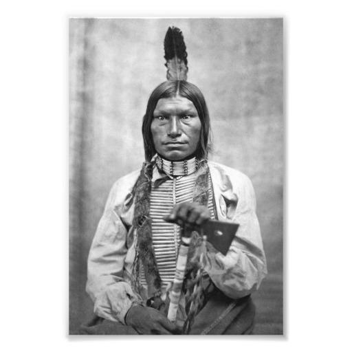 Foto Perro bajo - foto del vintage del nativo americano