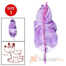 Foto perro tamaño de una capa sin mangas otoño jersey púrpura