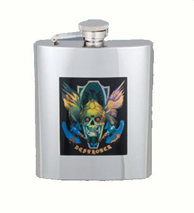 Foto Petaca de acero Starwings motivo Calavera capacidad 237 ml 40049