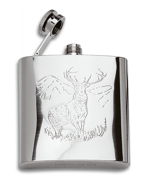 Foto Petaca Starwings de Acero Inox 6 oz diseño Pesca 40021