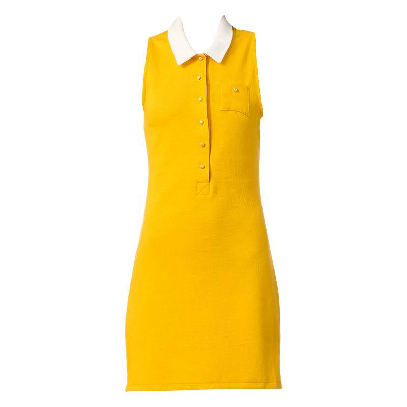 Foto Petit Bateau vestido derecho - Amarillo