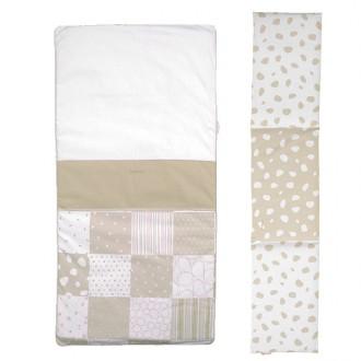 Foto Petit praia Colcha para cuna 60x120 patch arena con protector