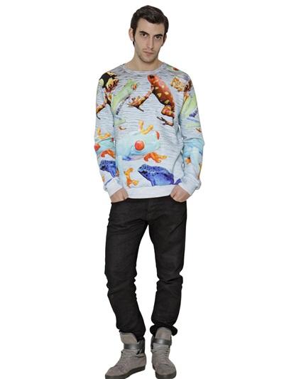 Foto pharmacy industry sudadera de algodón estampado frog